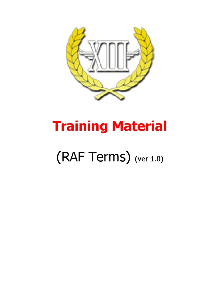 RAF Slang Royal Air Force Fighter Aircraft