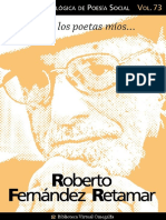Cuaderno de Poesia Critica N 73 Roberto Fernandez Retamar PDF