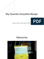 My Favorite Smoothie Recipe: Morning Talk April 2010