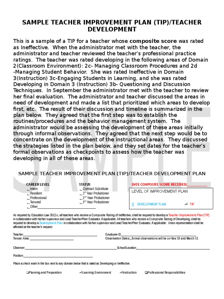 sample-teacher-improvement-plan-2012-pdf-mentorship-teachers