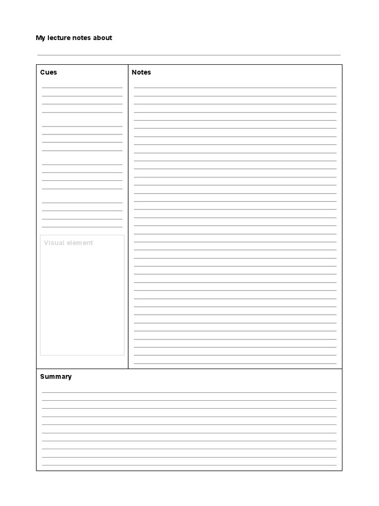 My Lecture Notes About: Visual Element | PDF