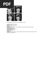 Download The Beatles Studio Albums in Chronological Order by Benchito SN308556957 doc pdf