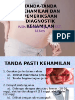 Tanda-Tanda Kehamilan Dan Pemeriksaan Diagnostik Kehamilan