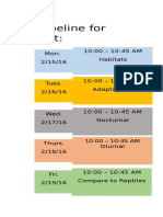 Timeline For Unit