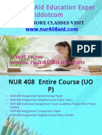 NUR 408 AID Peer Educatordotcom