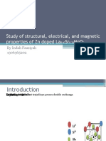 Study of Structural, Electrical, and Magnetic