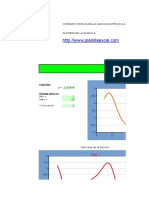 Planilla de Excel Para El Calculo de Integral y Derivada