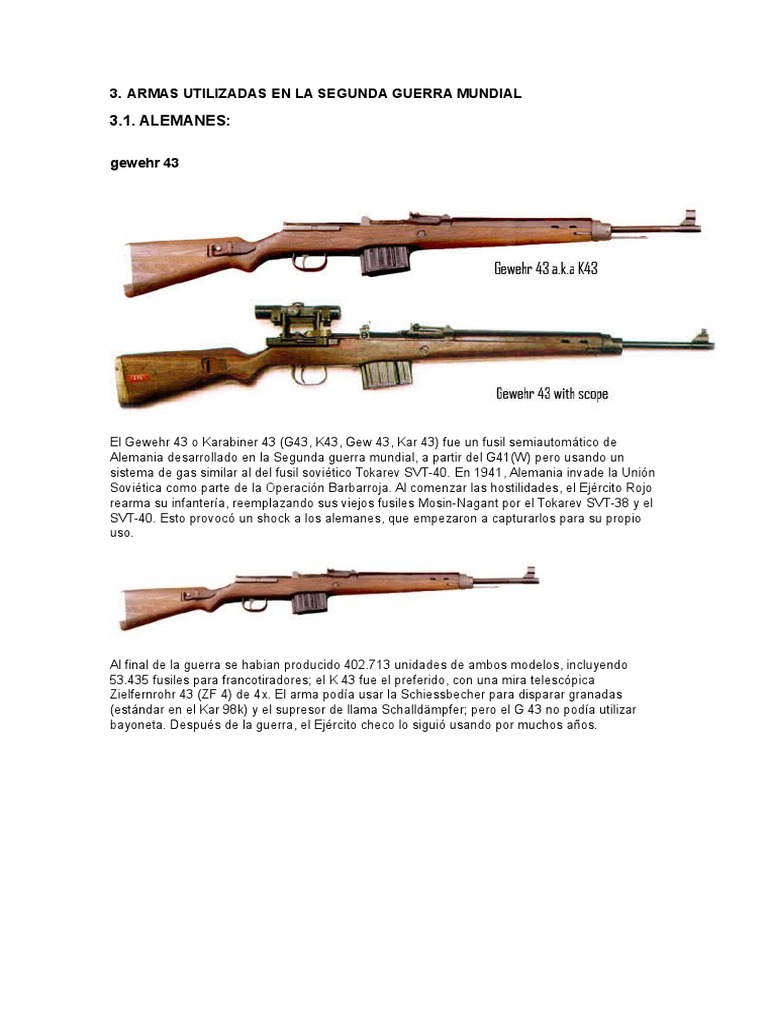 Armas | PDF | Rifle | Equipamiento militar