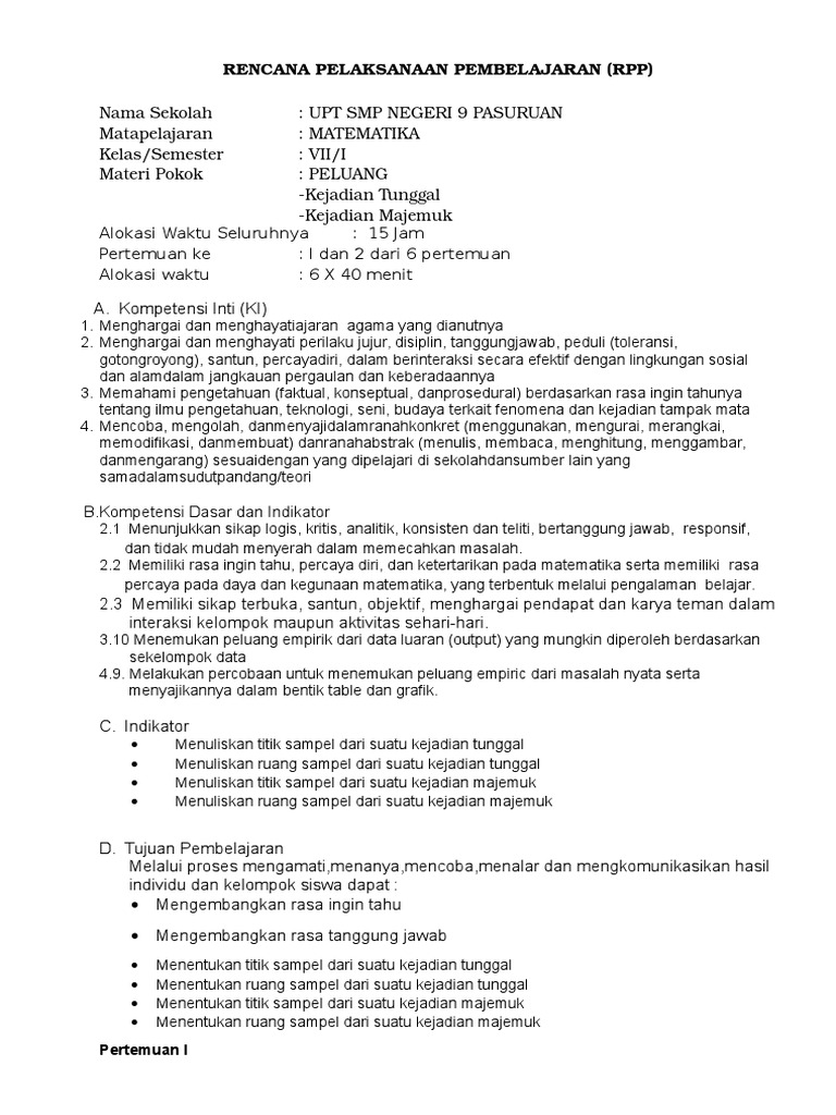 Rpp Peluang