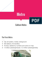 Metro Culture Notes