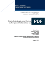 Psychological and Social Factors Influencing Motorcycle Rider Intentions and Behaviour PDF