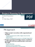 Project Planning & Management: Product Presentation by H. Olby Shaju, PMP