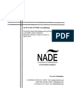 Overview of Nade Accreditation