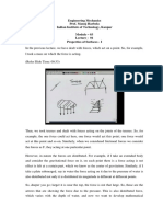 Engineering Mechanics Prof. Manoj Harbola Indian Institute of Technology, Kanpur Module - 03 Lecture - 01 Properties of Surfaces - I