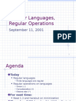 Presentation On Regular Languages