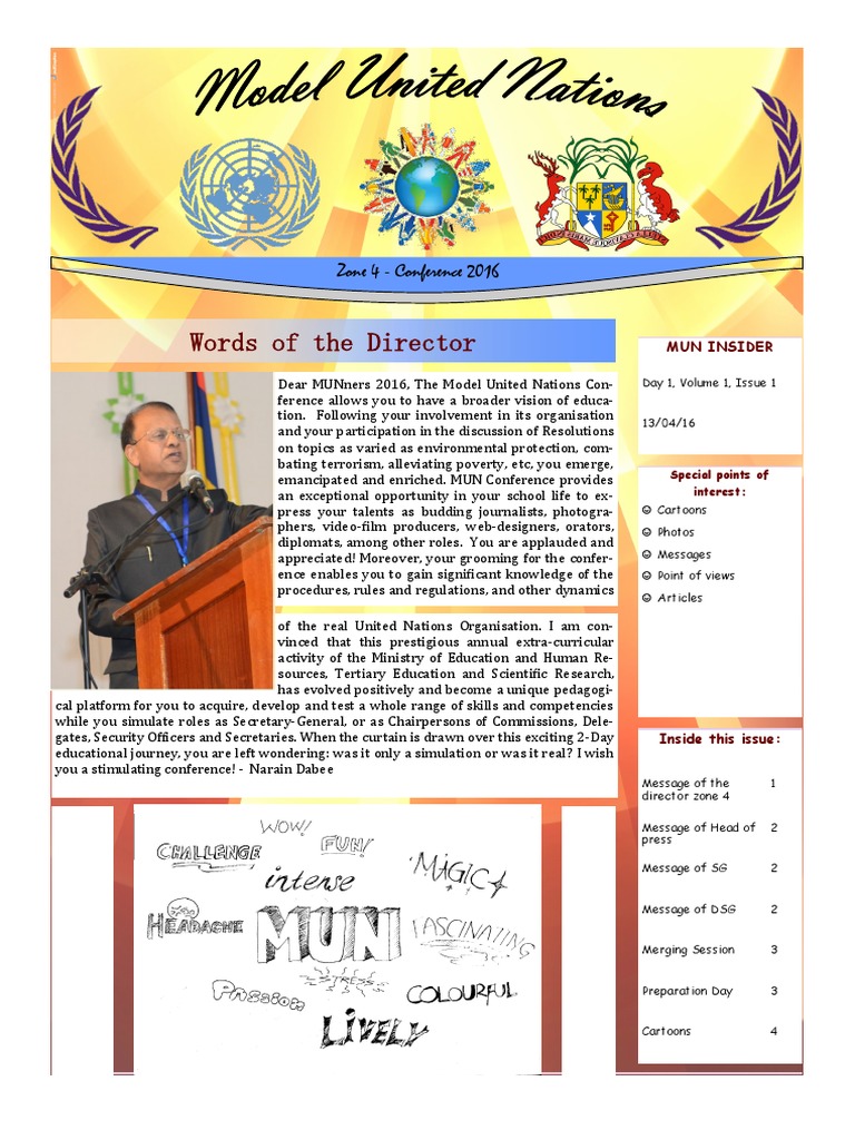 MUN Conference 2016 Overview | PDF
