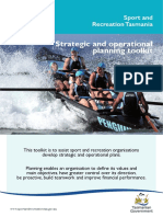 Strategic planning toolkit for sport organisations