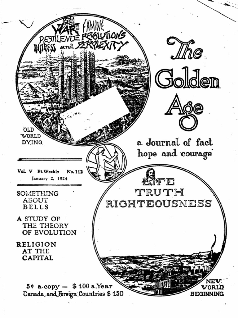 Watchtower 1924 Golden Age Issues PDF Rail Transport Coal