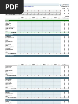 Personal Budget Spreadsheet