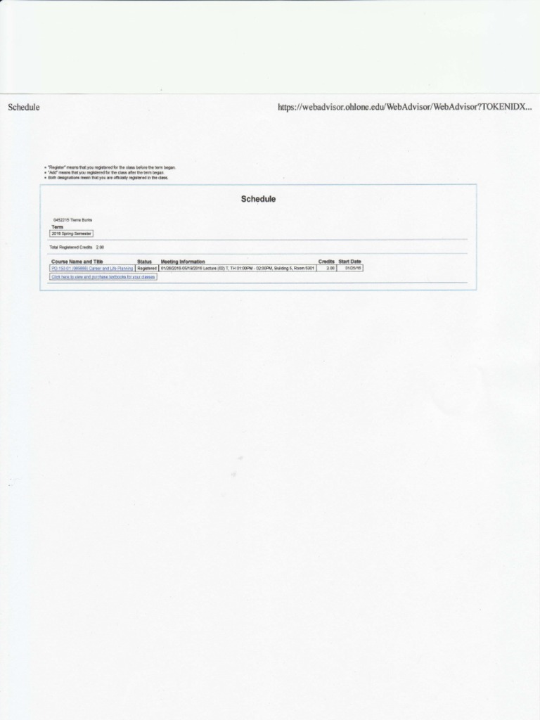 Course Schedule and Registration Guide | PDF
