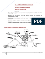 Aparato locomotor 1o ESO Condición Física Salud