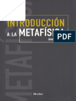 Grondin. Introducción A La Metafísica PDF