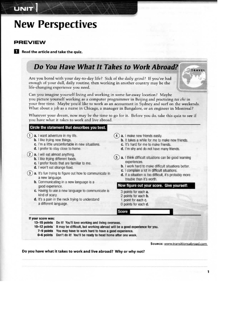 Summit 1 Workbook | PDF | Foreign Language Studies