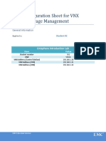 Student01 Configuration Sheet UniMan Tables