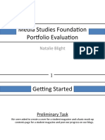 Media Studies Foundation Portfolio Evaluation