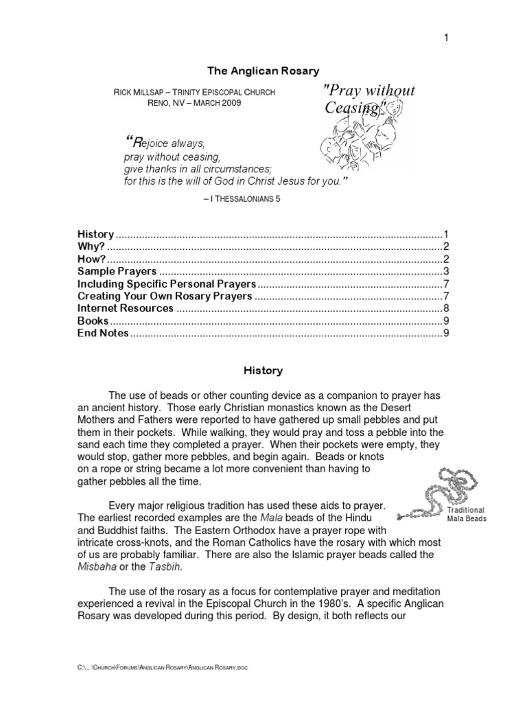Anglican Rosary | Rosary | Anglicanism