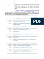 Omnibus Rules On Campaign Finance