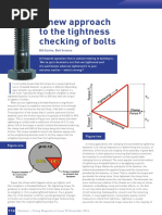 A New Approach To The Tightness Checking of Bolts