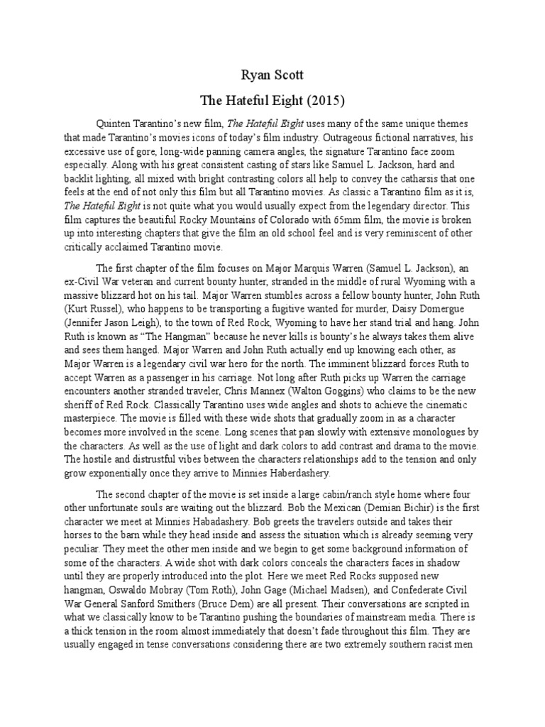 Cinema 201 Blog Rough Draft | PDF | Cinema | Leisure