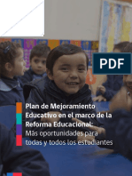 Plan de Mejoramiento Educativo en El Marco de La Reforma Escolar Más Oportunidades Para Todas y Todos Los Estudiantes