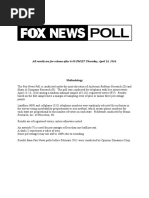 Fox National Poll April 14 - Trump Surge - Cruz in Collapse