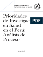 Prioridades de Investigación en Salud