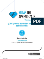 Ciclo VII Rutas de Aprendizaje PDF