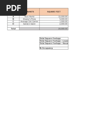 Rent Roll