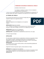 Leyes Sobre Higiene y Seguridad Industrial