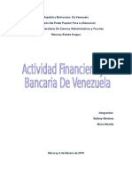 Actividad Financiera y Bancaria de Venezuela