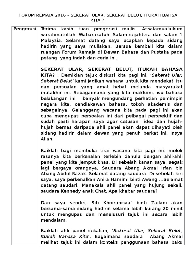Forum Remaja 2016 Edisi Terbaru 8 3 2016 Pdf