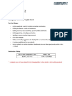 Editing Fee: USD0.02 P/ English Word Service Scope:: Low-Score Complaint Case Delay Case 50% X Your Fee 50% X Your Fee