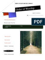 Order of Worship 05 09 2010 v1