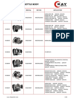 Catalog of Throttle Body: Omp# Picture Oem No. Ref No. Application