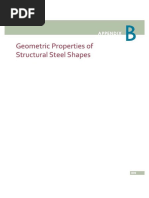 Geometric Properties of Structural Steel Shapes