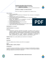 Esquema Del Trabajo de Investigacion