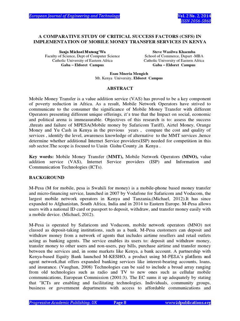 A Comparative Study of Critical Success Factors Csfs in Implementation ...