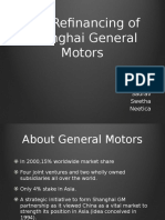 The Refinancing of Shanghai General Motors: By: Chanakya Saurav Swetha Neetica