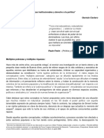 German Cantero - Practicas Institucionales y Derecho A La Politica