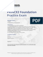 PRINCE2 Foundation and Practitioner Exam Practice Test